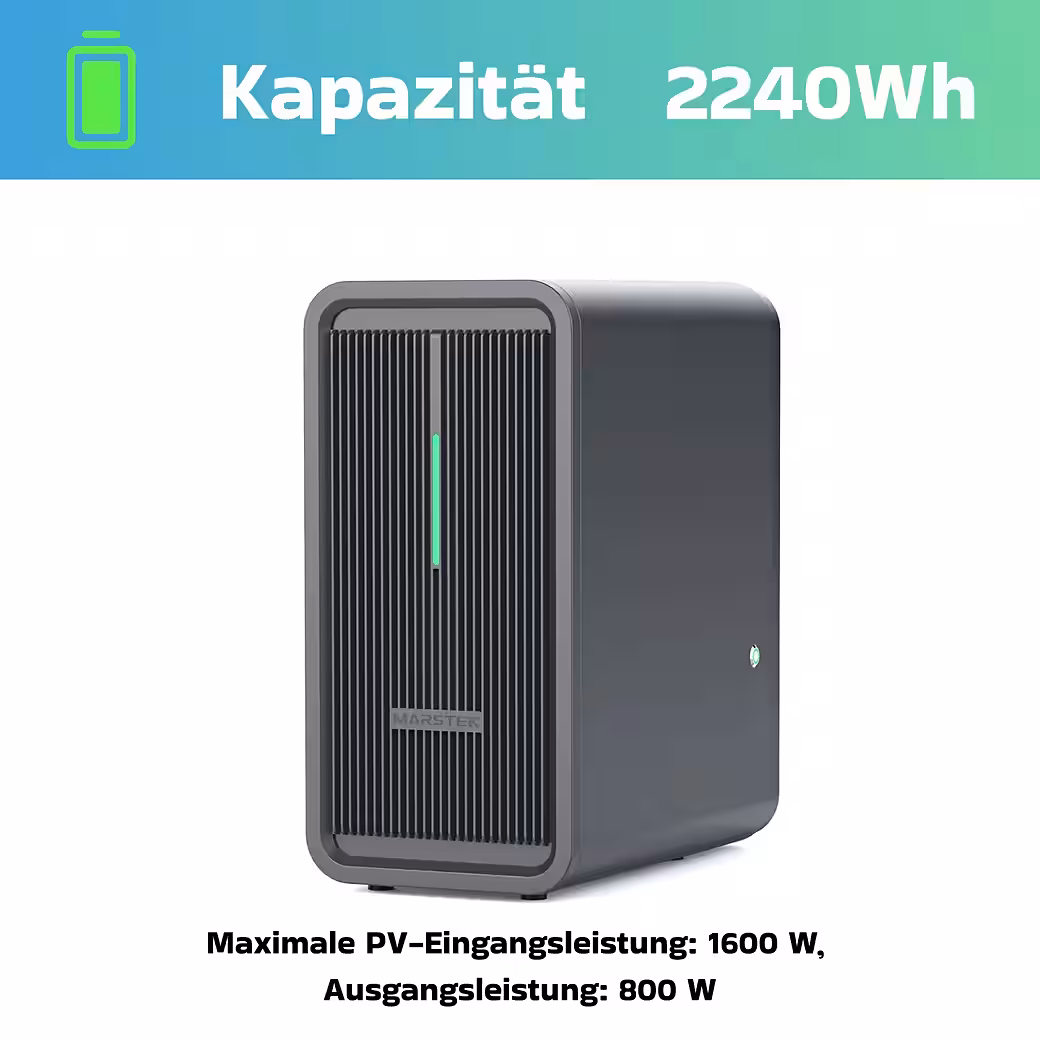 Balcony power plant 1000W with 2.24 kWh storage MARSTEK B2500-D - Image 3