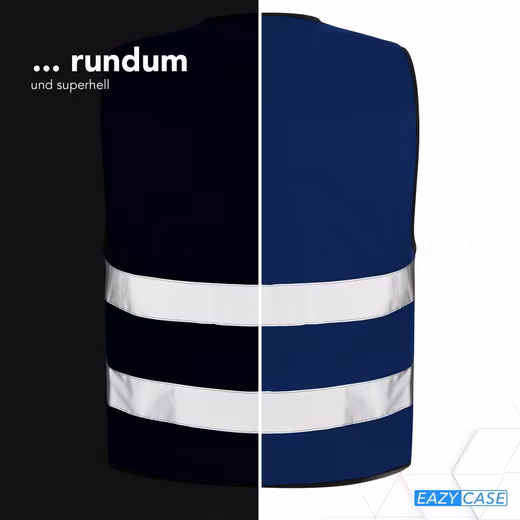 High-visibility vest children's high-visibility vest zipper - Image 3