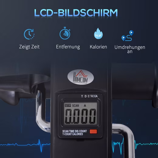 Fitness bike mini exercise bike fitness bike (35x40x31cm) pedal trainer with LCD display - Image 3