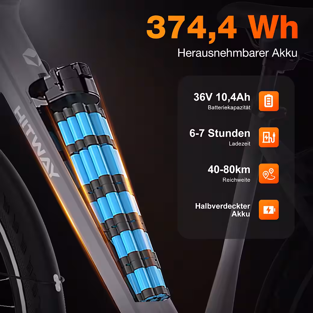 E-bike city bike, 29 inch, electric bicycle, max. range up to 80km with anti-theft protection and GPS - Image 3