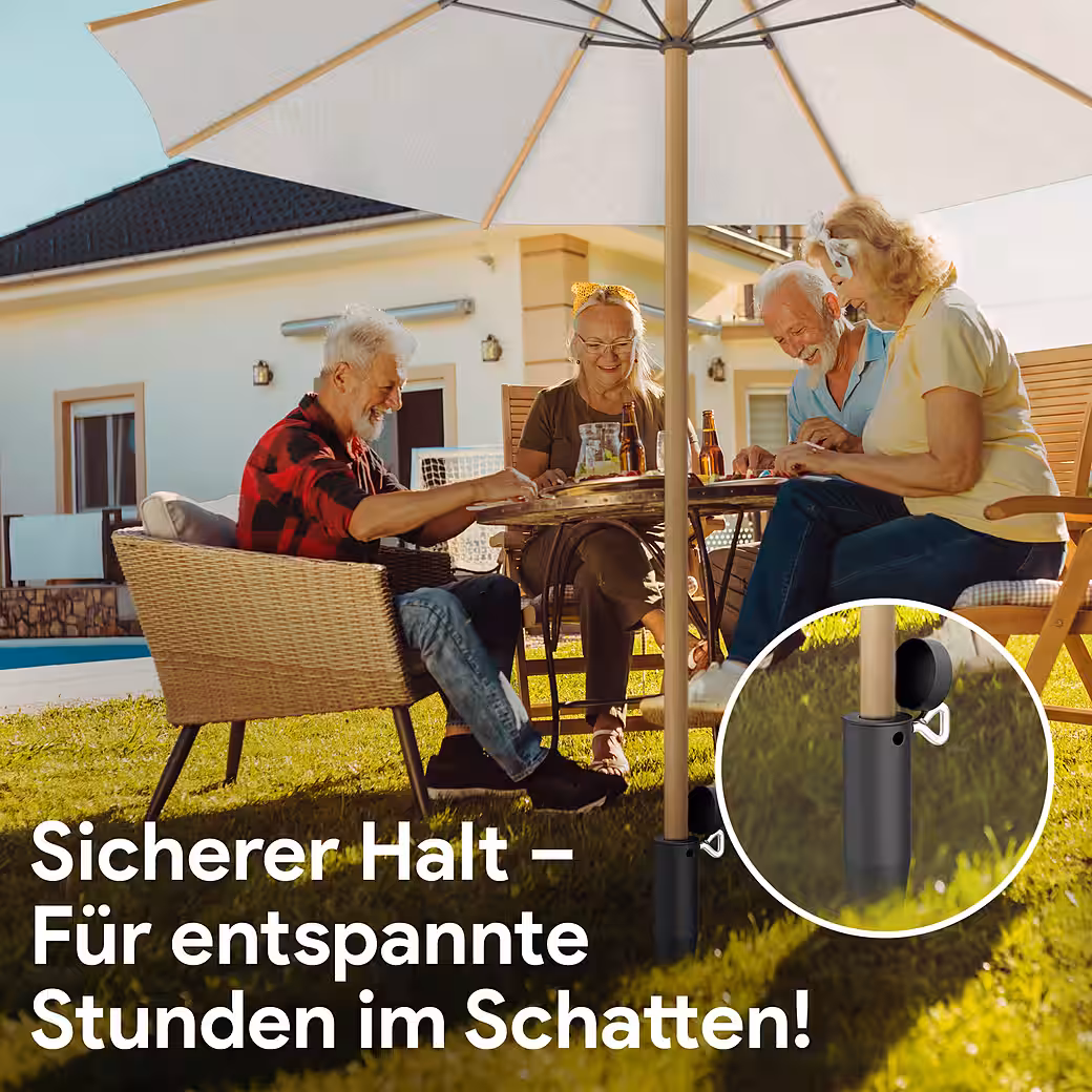 Umbrella holder, ground sleeve, umbrella stand for parasol Ø 25–45mm, umbrella holder - Image 4