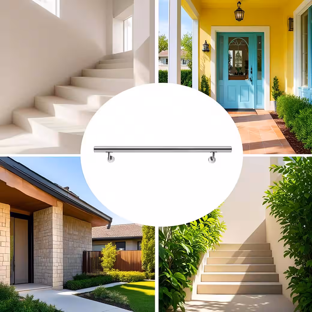 Stainless steel stair railings, handrails, stair handrails, railings, wall handrails, indoor & outdoor use - Image 4