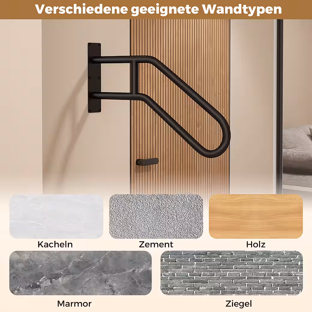 Stair railing 71 cm length, 8 cm height, U-shaped entrance railing - Image 4