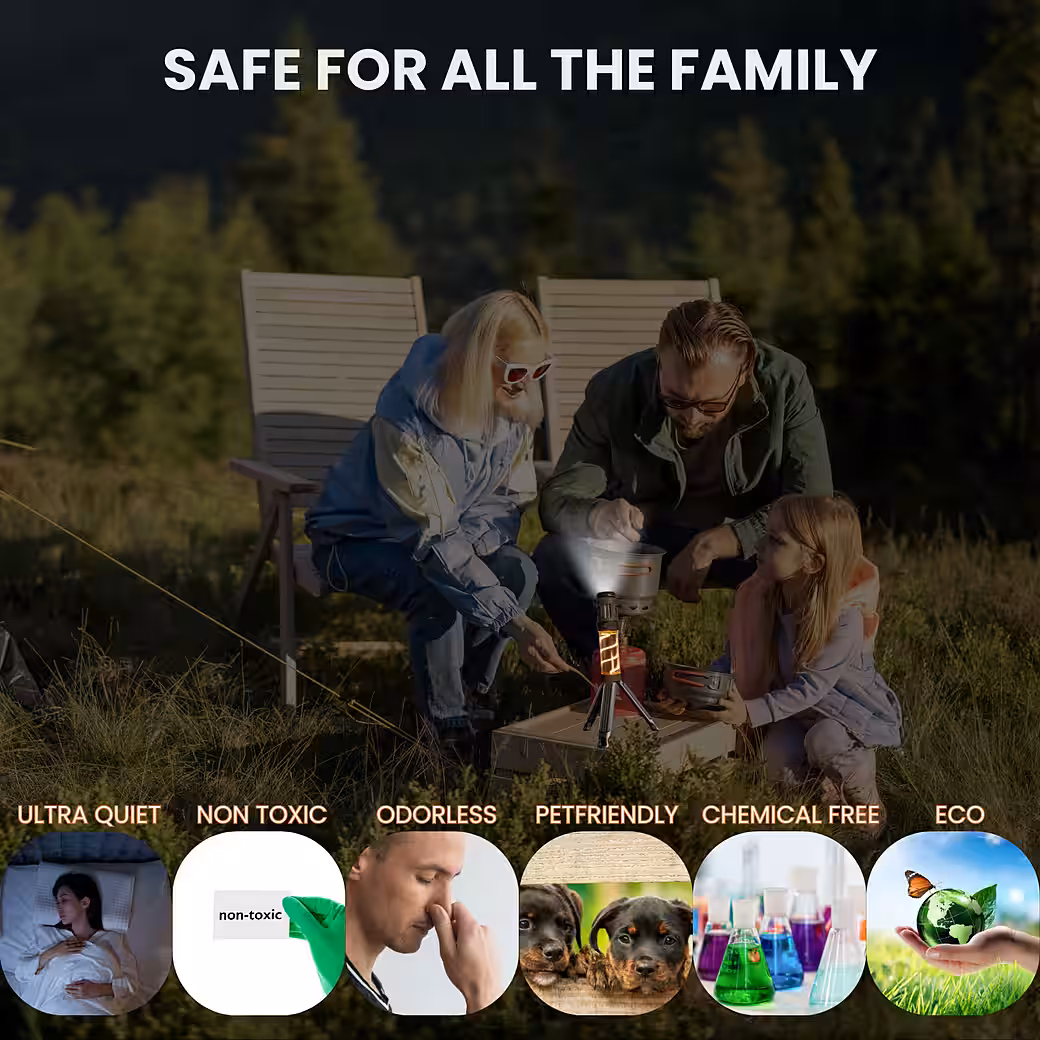 Insect repellent device, anti-mosquito lamp, tent lamp/pocket lamp Mygga + 6 anti-mosquito pads - Image 4