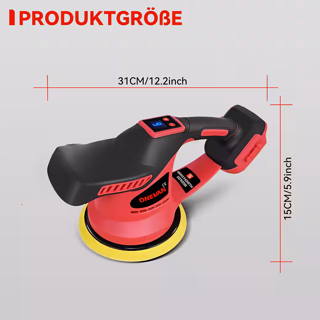 Cordless Polisher Set 150mm Car Polishing Set 5800 RPM Polishing Polisher - Image 4