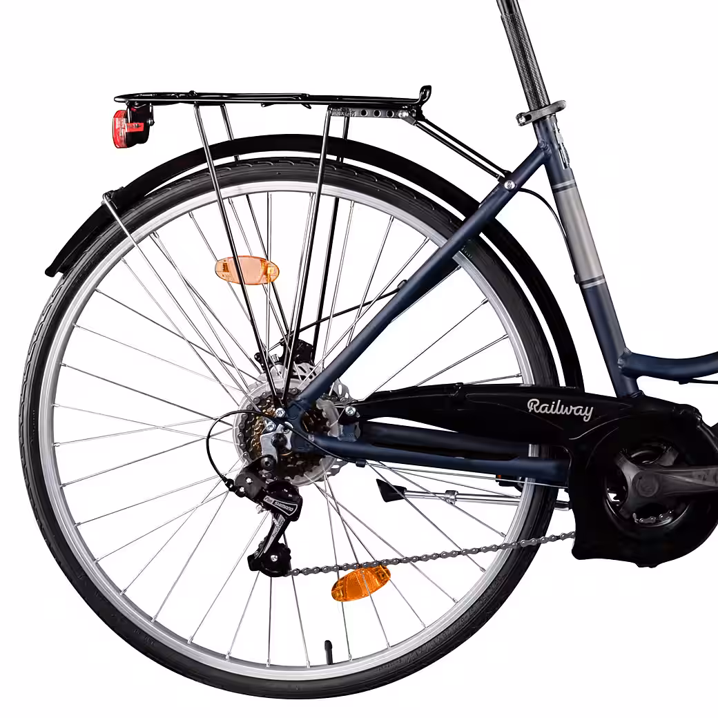 City bike Railway 18-speed Shimano TY21 derailleur, derailleur gears, Dutch-style women's bicycle, 28" bicycle, women's city bike, 155-170cm, 18 gears - Image 4