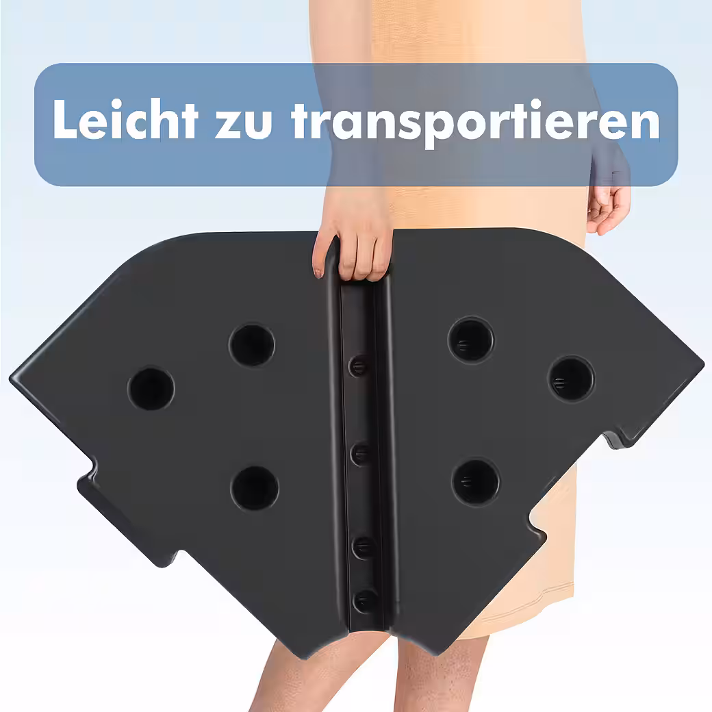 Plastic parasol stand, cantilever parasol stand with octagonal base plate, 60KG to 78KG - Image 5