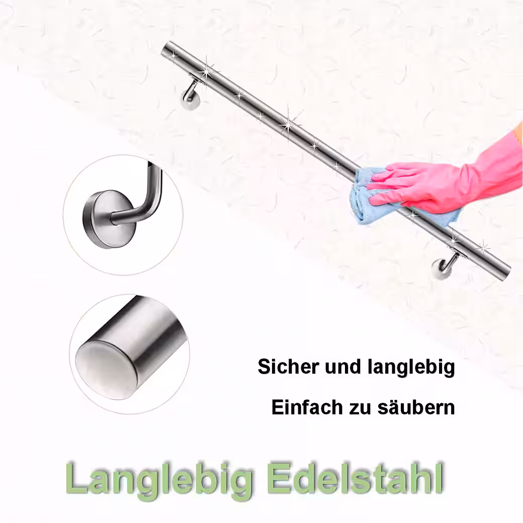 Stainless steel stair railings, handrails, stair handrails, railings, wall handrails, indoor & outdoor use - Image 5