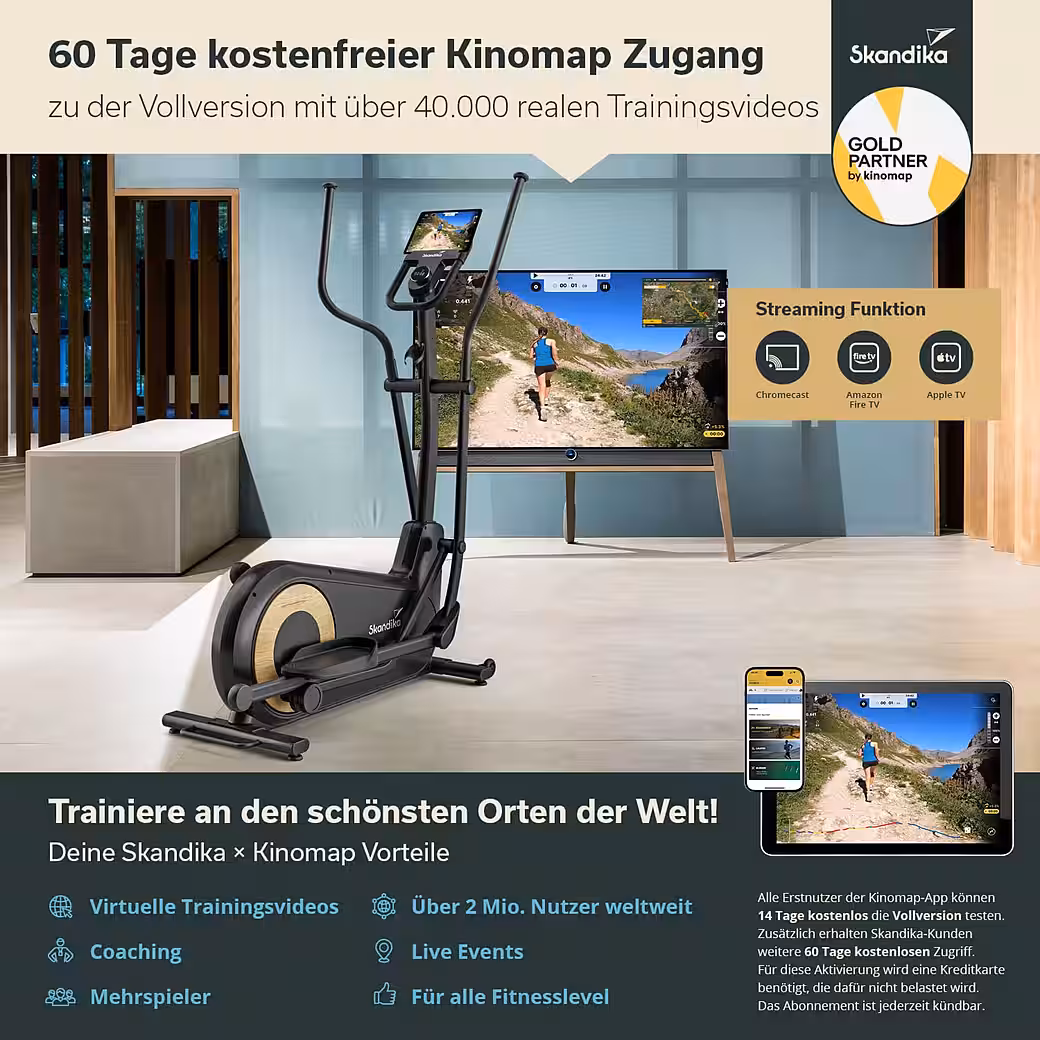 Crosstrainer Carbon P24-RG, home trainer without electricity, with generator, magnetic brake - Image 5