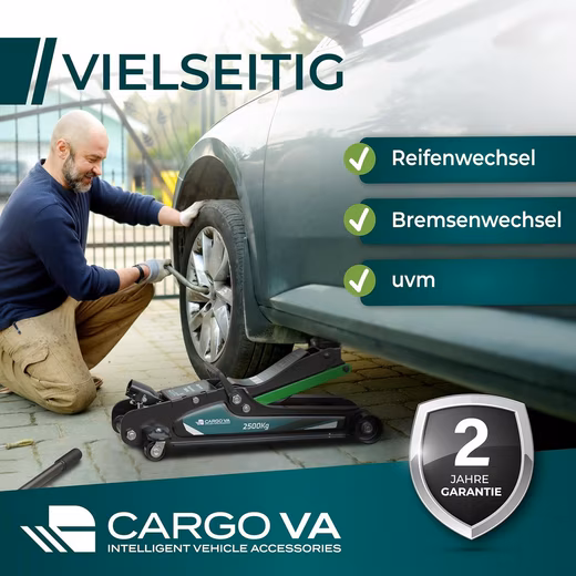 Hydraulic jack 2.5T incl. 2 rubber pads, TÜV certified - Image 5