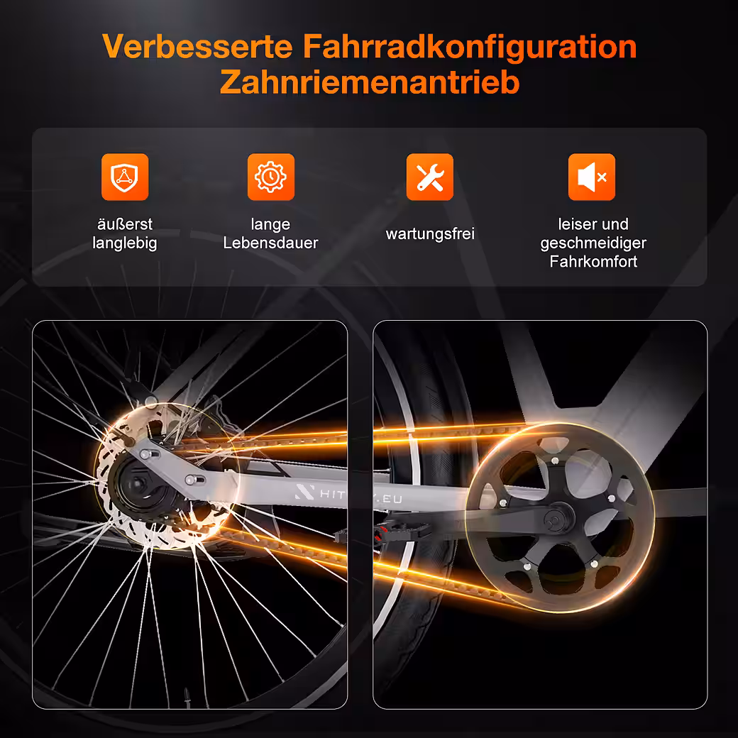 E-bike city bike, 29 inch, electric bicycle, max. range up to 80km with anti-theft protection and GPS - Image 5