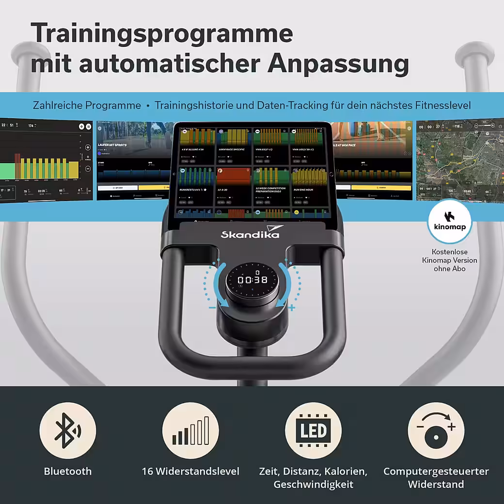 Crosstrainer Carbon P24-RG, home trainer without electricity, with generator, magnetic brake - Image 6