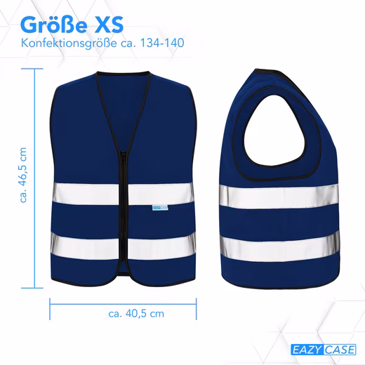 High-visibility vest children's high-visibility vest zipper - Image 6