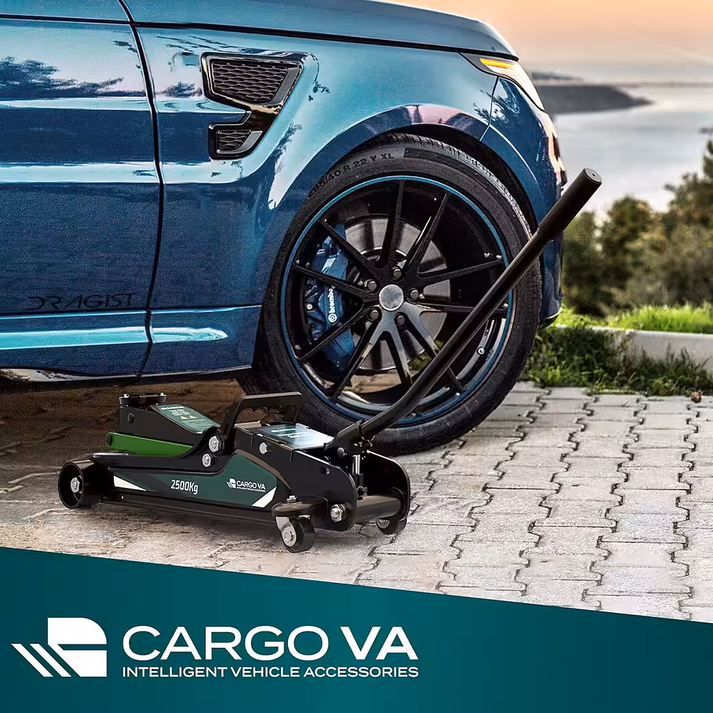 Hydraulic trolley jack 2.5T incl. 2 rubber pads, TÜV certified - Image 8