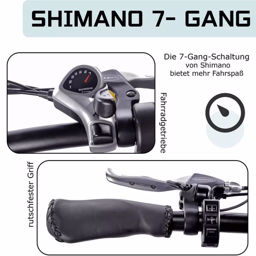 E-Bike Mountain Bike Women & Men 26x4'' Electric Bike Robin, 624Wh, 130km, Off-Road - Image 8