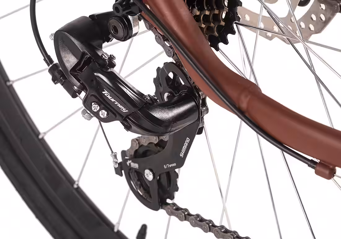 Gravel bike, road bike, 28'' G3006 brown, frame size 56 cm, Adore 14-speed Shimano Tourney derailleur, derailleur gears - Image 8