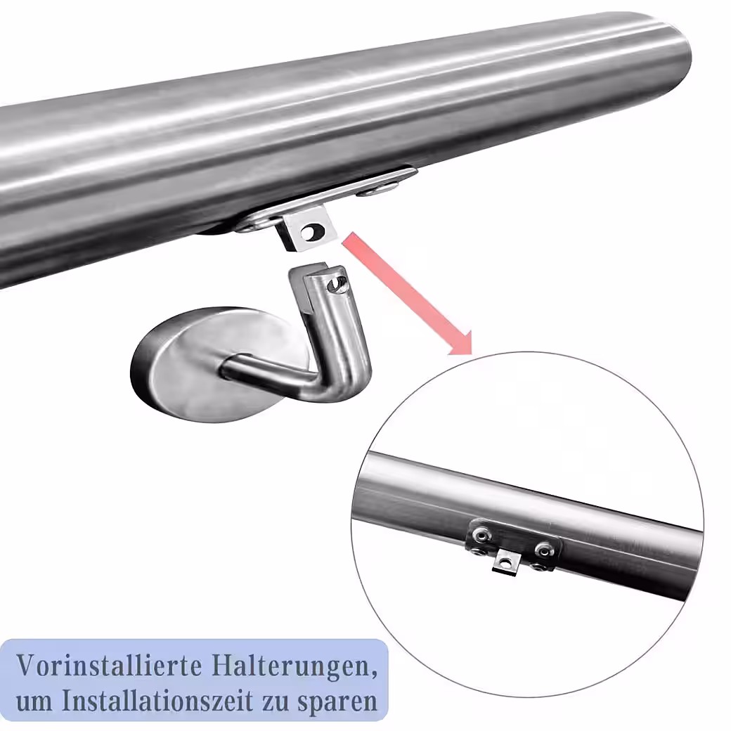 Stainless steel stair railings, handrails, stair handrails, railings, wall handrails, indoor & outdoor use - Image 8