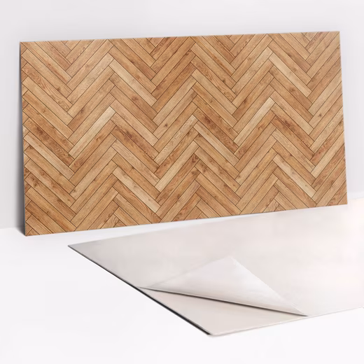 Wall Panel Wall Cladding Wooden Parquet 100x50cm Vinyl Tiles Splash Guard