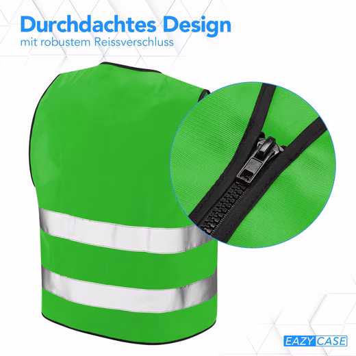 High-visibility vest children's high-visibility vest zipper - Image 18