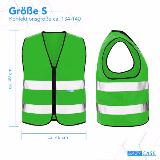 High-visibility vest children's high-visibility vest zipper - Image 19