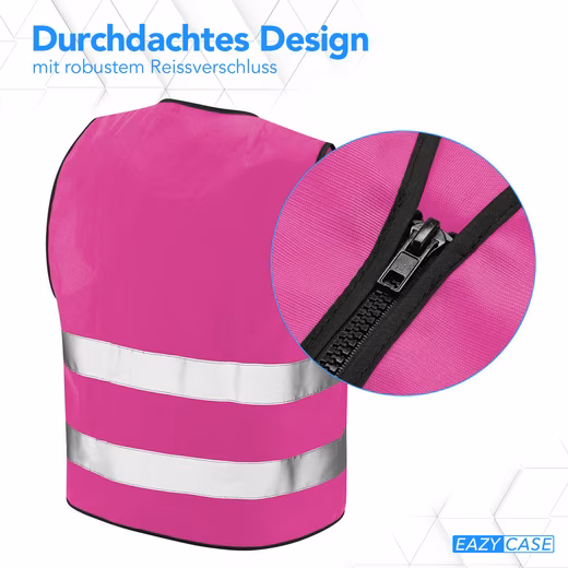 High-visibility vest children's high-visibility vest zipper - Image 23