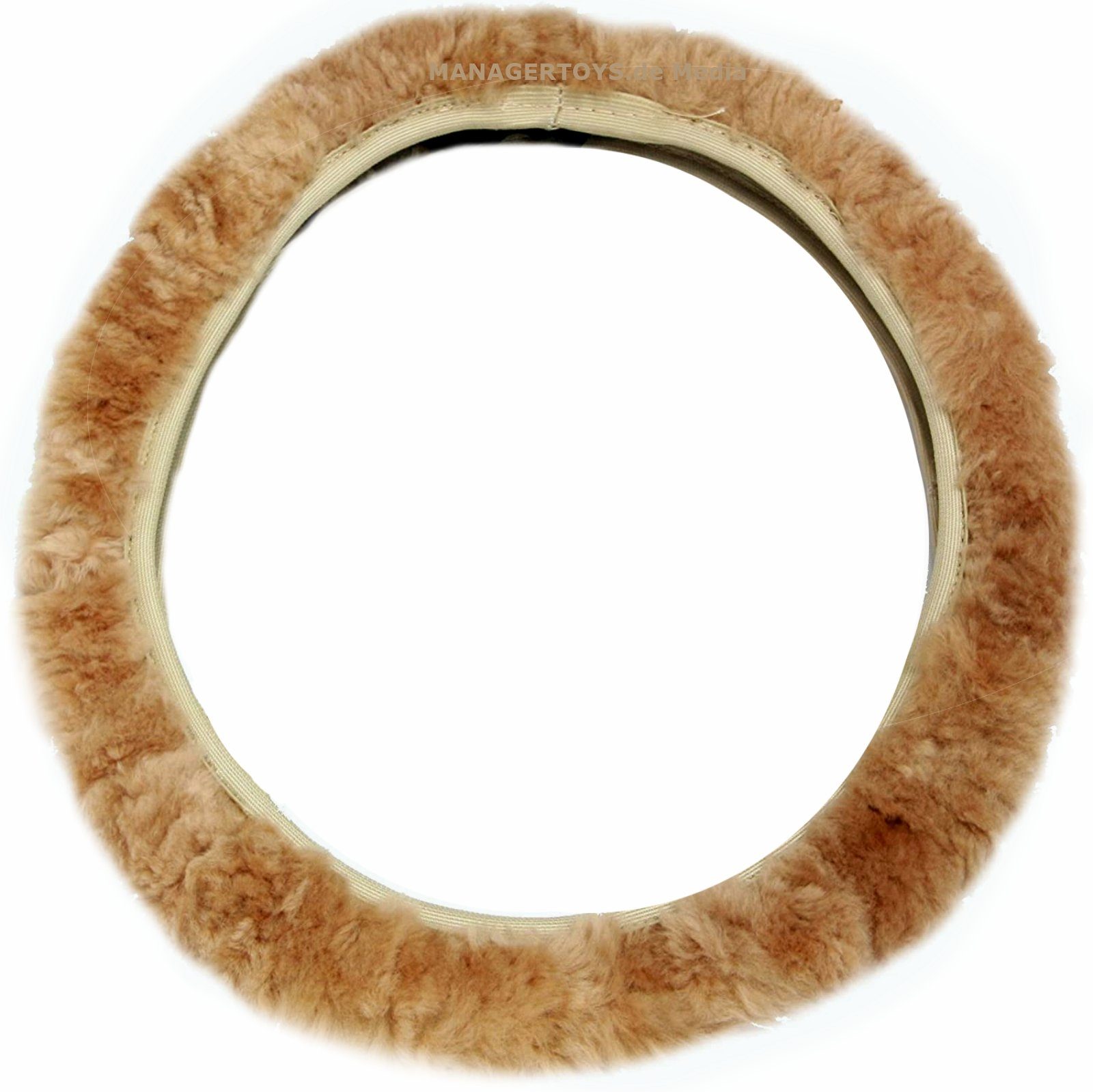 Lambskin steering wheel cover, steering wheel rim cover, fur steering wheel cover, 100% genuine lamb - Image 2