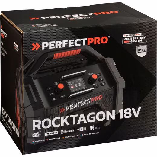 ROCKTAGON 18V construction site radio construction site radio