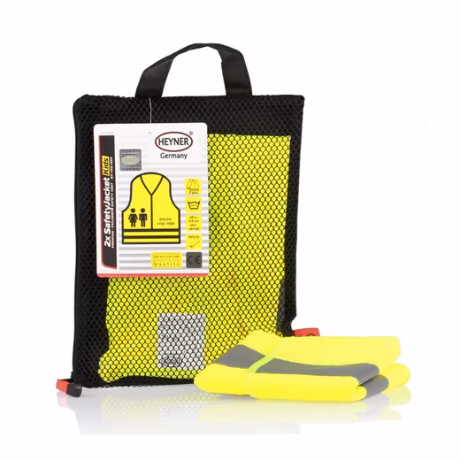 High-visibility vest children's high-visibility vest 2 pieces yellow