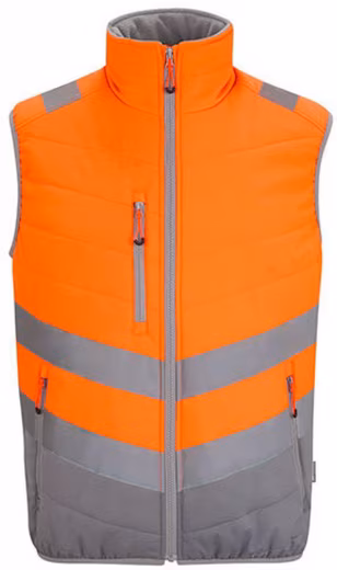 High-visibility vest Hi-Vis 2-Tone Thermal Baffle safety vest windproof
