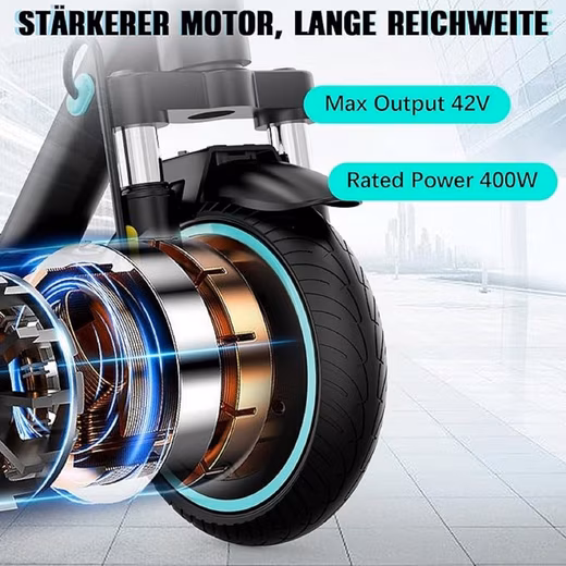 EV85F ABE Road Legal E-Scooter, 8.5 Inch Electric Scooter, APP, Shockproof - Image 2