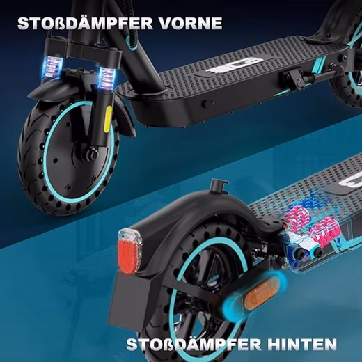 EV85F ABE Road Legal E-Scooter, 8.5 Inch Electric Scooter, APP, Shockproof - Image 4