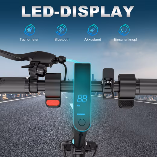 EV85F ABE Road Legal E-Scooter, 8.5 Inch Electric Scooter, APP, Shockproof - Image 5