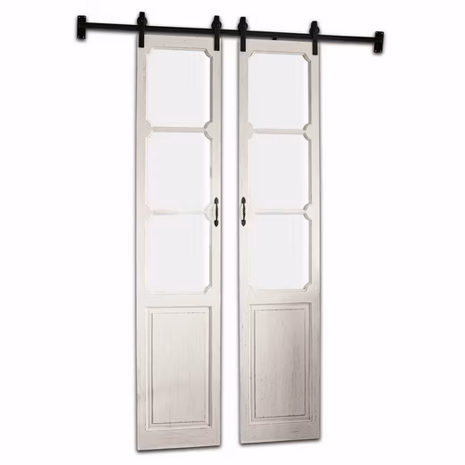 Sliding Door Double Sliding Door Tibout antique white