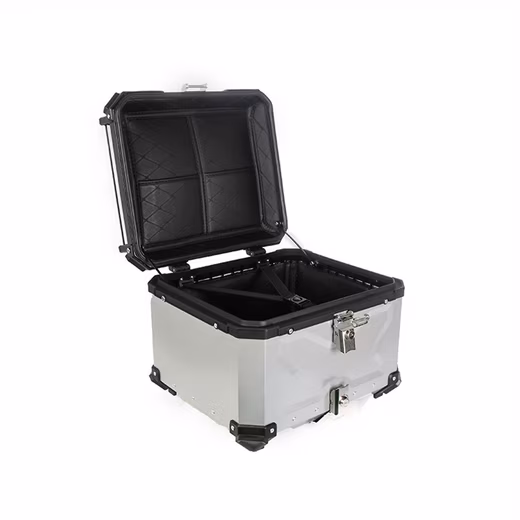 55L Aluminum Alloy Motorcycle Top Box Case, Luggage Storage Box