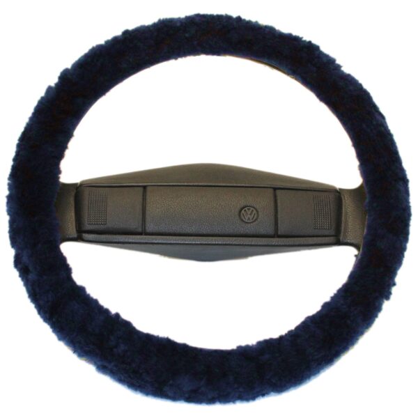 Steering wheel cover LERA-15, steering wheel protector - cover made of genuine Merino lambskin, pile height 15mm