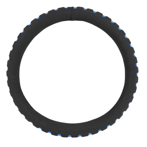Steering wheel cover, steering wheel cover SOFT, blue, 37-39 cm, soft foam, universal