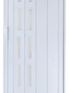 Folding door sliding door white colours window H. 201 cm for door width up to 80 cm st5