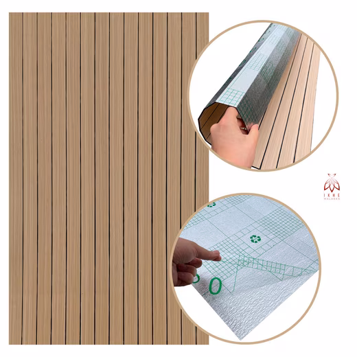 Wall panel slats self-adhesive 100x60 cm – PVC + PE foam, 2.8 mm