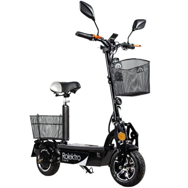 E-moped scooter E-Joy 20, black, 36V-12AH lead-acid battery, 500 watts