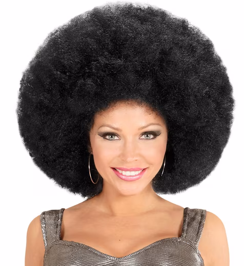Costume wig, voluminous curly wig, huge