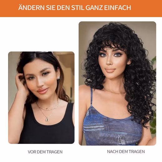 Synthetic hair wigs, women's wigs, prom wigs, long curly hair - Image 3