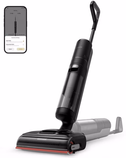 H15 Pro Wet/Dry Vacuum Cleaner, 21,000 Pa Suction Power, GapFree, 180° Design, Self-Cleaning 400 W, Triple-Edge Cleaning, TangleFree, App Control, Hot Air Drying