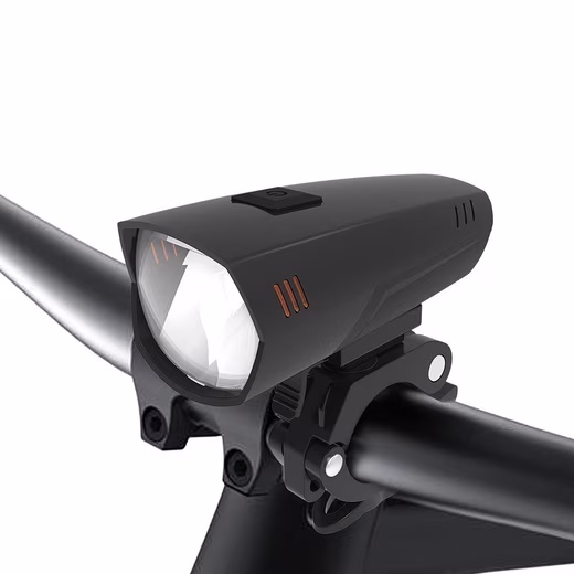 Bicycle Front Light, USB Rechargeable, 60 LUX Super Bright, Lightweight Universal fit for all bicycle handlebars