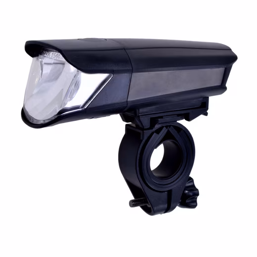 LED bicycle light, front light, 40 lux Universal bicycle light, StVZO compliant, also suitable for e-bikes