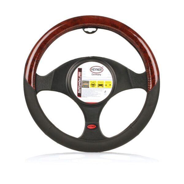 Steering wheel cover, steering wheel cover for cars, 37-39 cm, modern, soft leather steering wheel protector