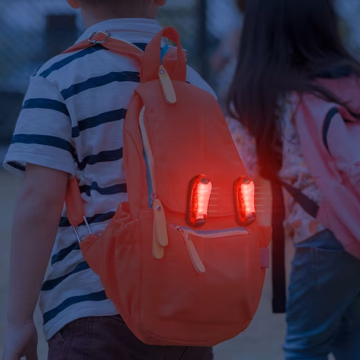 LED Flashing Light 2x LED Flashing Light School Bag - Light Clip Children's Backpack Light (2 pieces) - Image 2