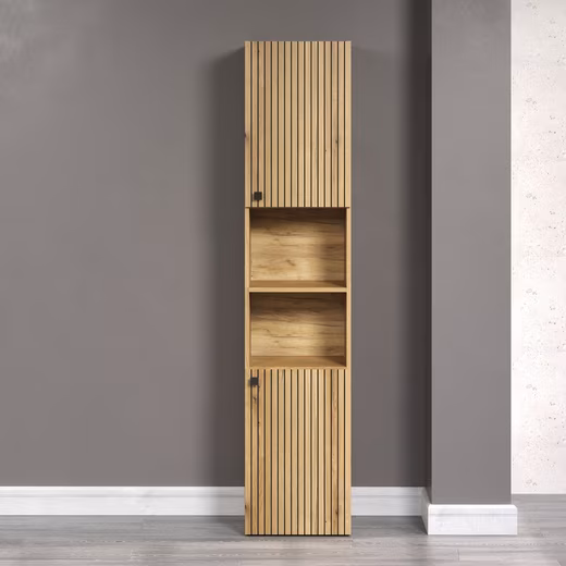 Amrum Tall Cabinet (1 pc) Bathroom cabinet with and without drawer - (W/D/H) 40-70/31/186 cm