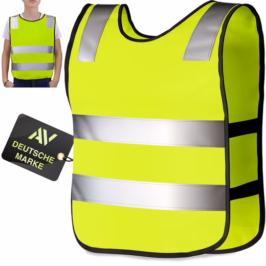 High-visibility vest children's reflector vest (3-12 years) reflective safety vest