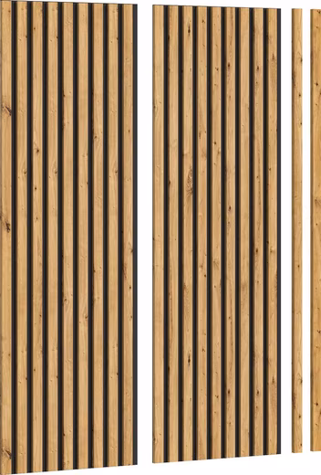 Silencio wall panel, set of 2, each 40 x 120 cm, incl. 2 end strips