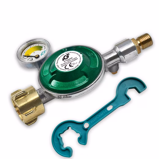 Pressure reducer 50 mbar gas pressure reducer gas regulator for camping propane gas bottle
